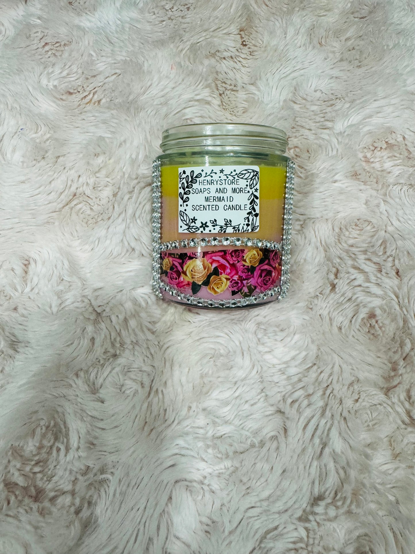 PRAYING MOMS CLUB 8OZ SOY WAX MERMAID SCENTED CANDLE