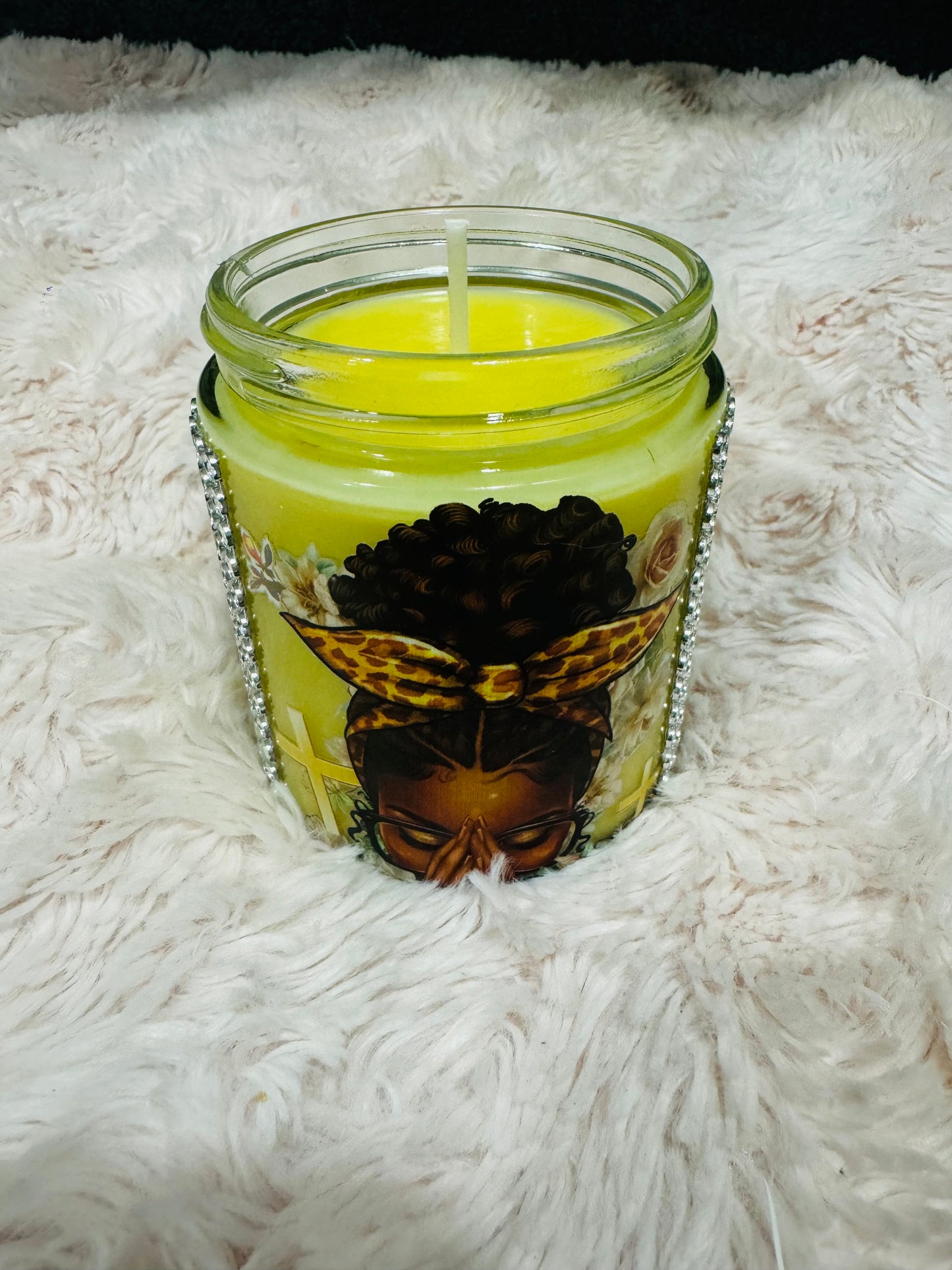 BELIEVE IN YOURSELF 8OZ SOY WAX CARIBBEAN ESCAPE SCENTED CANDLE