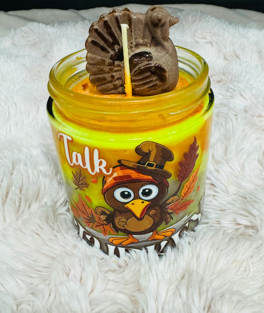 TALK TURKEY TO ME BLUEBERRY PUMPKIN WAFFLES SCENTED SOY WAX CANDLE