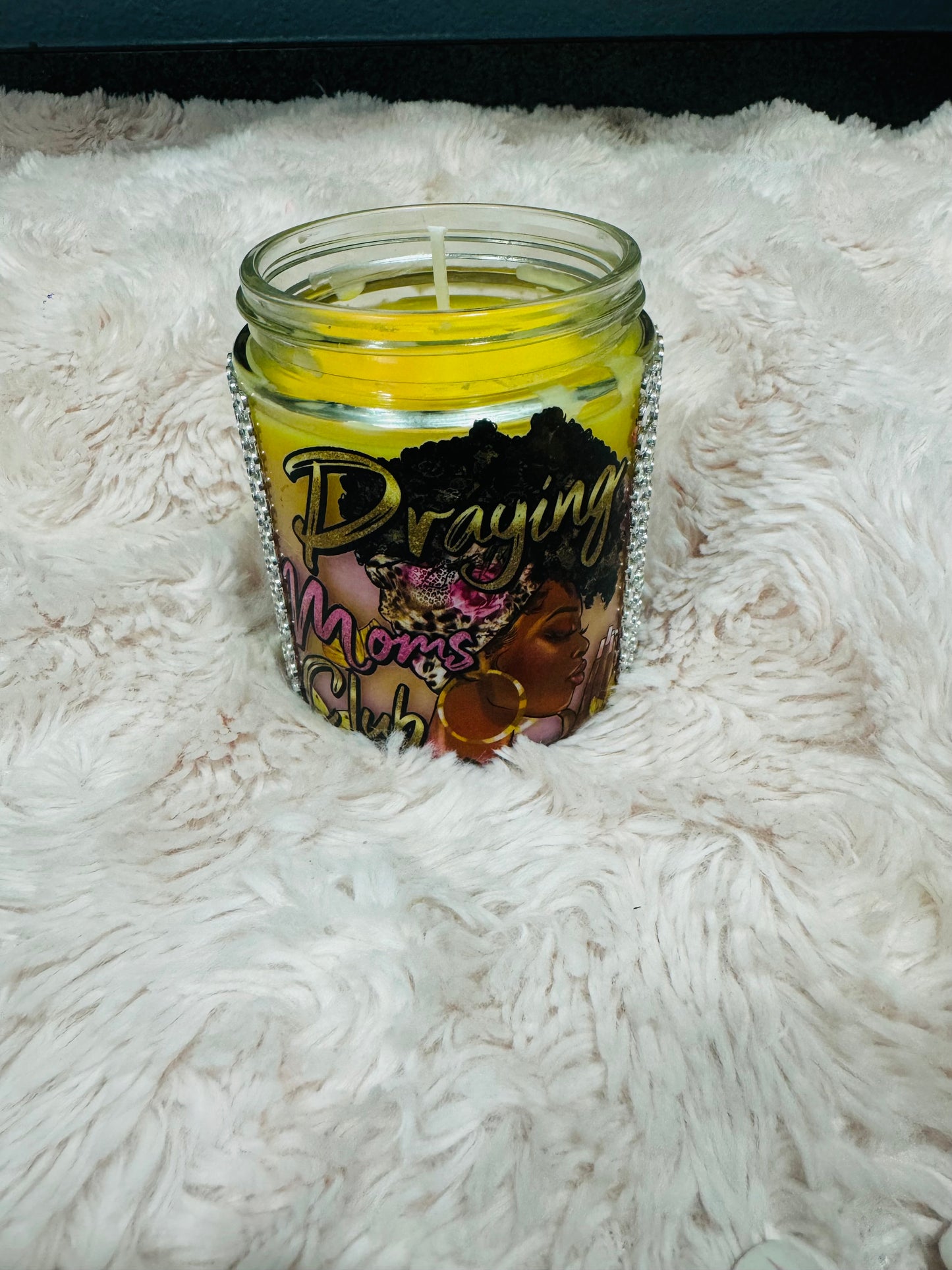 PRAYING MOMS CLUB 8OZ SOY WAX MERMAID SCENTED CANDLE