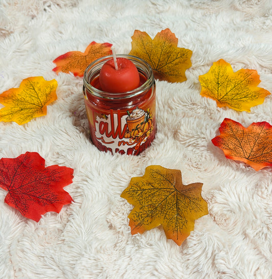 FALL IS MY FAVOURITE APPLE SCENTED 8OZ SOY WAX CANDLE