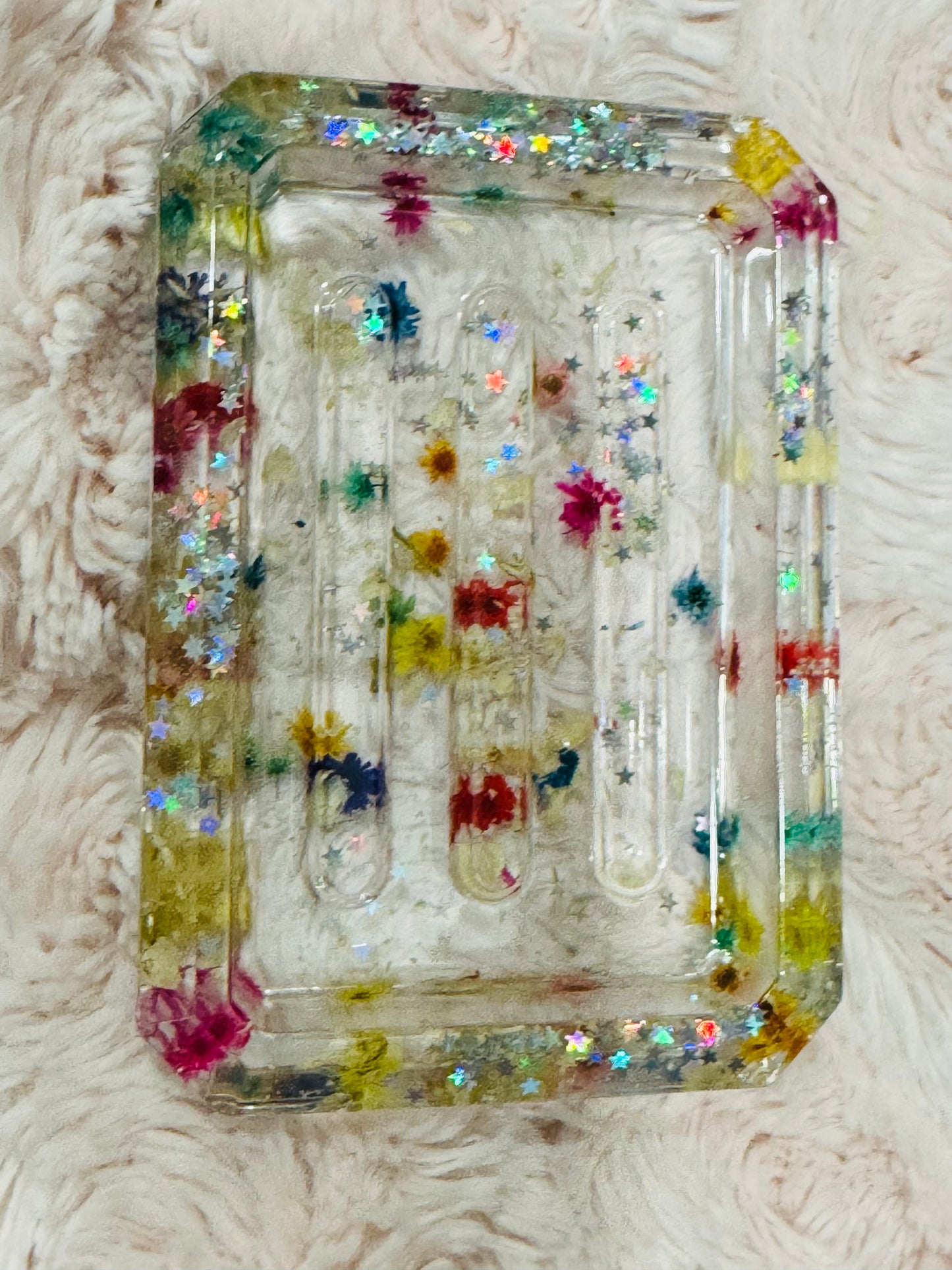 FLOWERS IN THE STARS SOAP DISH