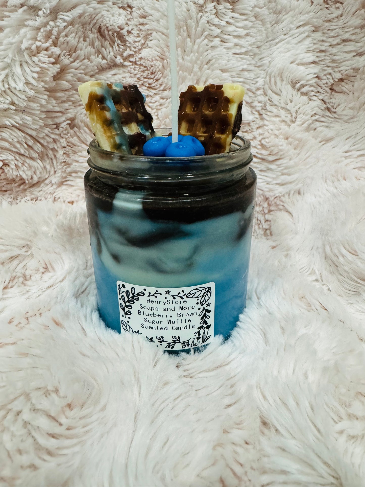 BLUEBERRY BROWN SUGAR WAFFLE SCENTED SOY CANDLE